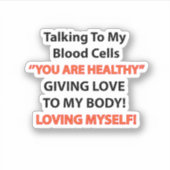 Leukemie Bewustheid Sticker (Voorkant)