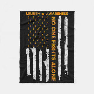 Leukemie Bewustmaaltijd Amerikaanse vlag Ik ben ee Fleece Deken