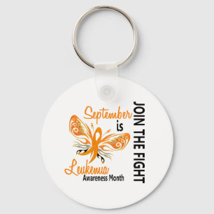 Leukemie Bewustmakende Maand Butterfly 3.1 Sleutelhanger