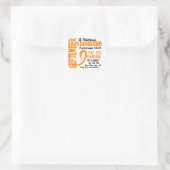 Leukemie Bewustmakende Maand Ronde Sticker (Tas)