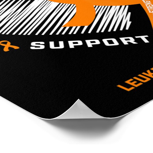 Leukemie Bewustmaking Broeder geeft Kind leukemie Poster (Hoek)