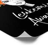 Leukemie Bewustmaking Butterflies Gift Poster (Hoek)