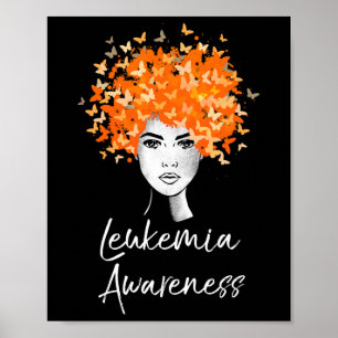 Leukemie Bewustmaking Butterflies Gift Poster