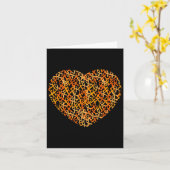 Leukemie Bewustmaking Oranje linthart Kaart (Gele Bloem)