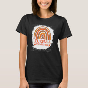 Leukemie Bewustmaking Rainbow Oranje lint voor man T-shirt