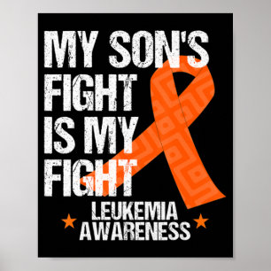 Leukemie Bewustmaking Zoon Strijd tegen Oranje koo Poster