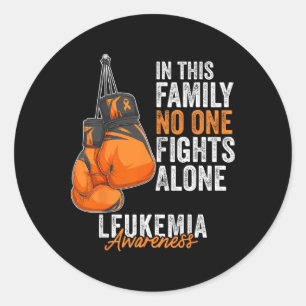 Leukemie Bewustmakingsmaand Borstkanker Handschoen Ronde Sticker