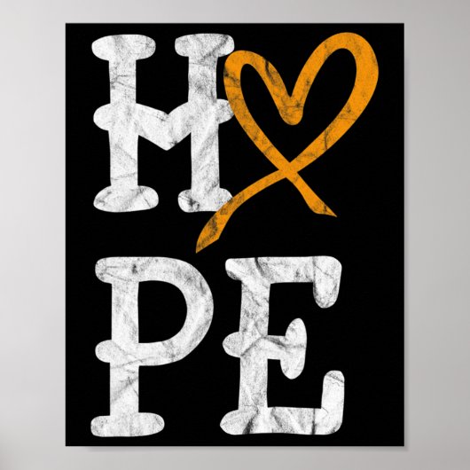 Leukemie Bewustmakingsmaand Hoop bloedkanker Poster (Voorkant)