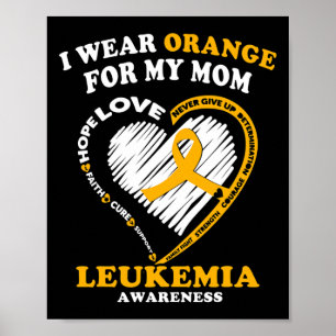 Leukemie Bewustzijn - Ik Draag Sinaasappel voor mi Poster