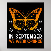 Leukemie Bewustzijn In September Draag we Oranje m Poster (Voorkant)