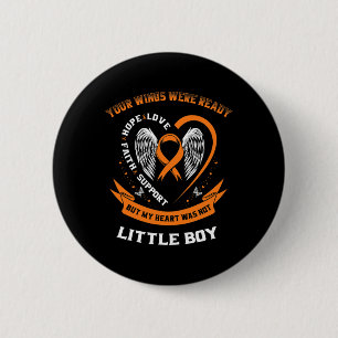Leukemie Bewustzijn kleine jongen Kinderkanker zoo Ronde Button 5,7 Cm