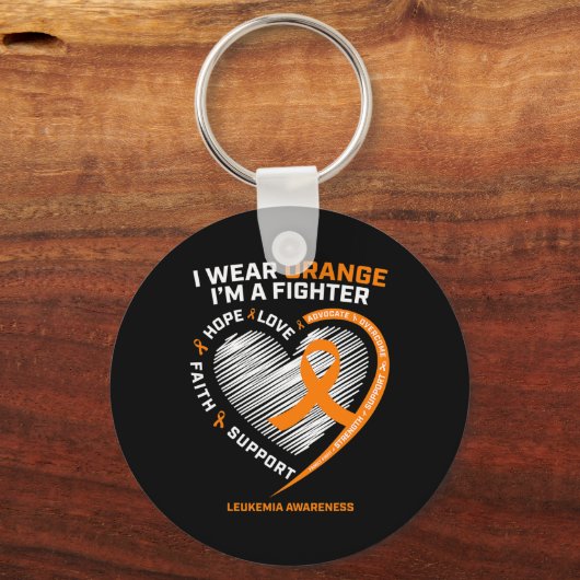 Leukemie Bewustzijn Mannen Vrouwen Moeder Papa Gif Sleutelhanger (Voorkant)