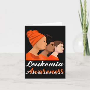 Leukemie Bewustzijn Mom Oranje Ribbon Warrior Figh Kaart