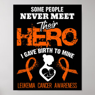 Leukemie Bewustzijn Ontmoet Mijn Hero Poster