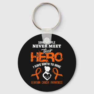 Leukemie Bewustzijn Ontmoet Mijn Hero Sleutelhanger