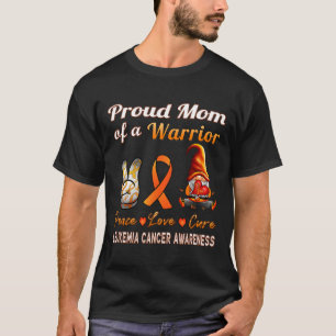 Leukemie Bewustzijn Oranje Kanker Lint Trots Moede T-shirt