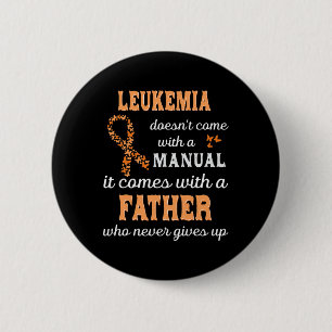 Leukemie bewustzijn Vader Ondersteuning Leukemie W Ronde Button 5,7 Cm