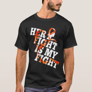 Leukemie Bewustzijn Warrior Haar gevecht is mijn g T-shirt