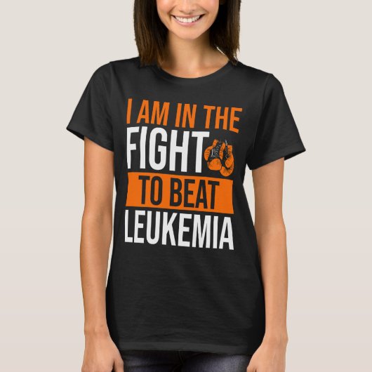 Leukemie Bewustzijnsvoorlichting Ribbenzalmziekte  T-shirt (Voorkant)