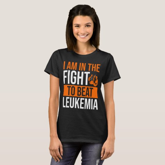 Leukemie Bewustzijnsvoorlichting Ribbenzalmziekte  T-shirt (Voorkant volledig)