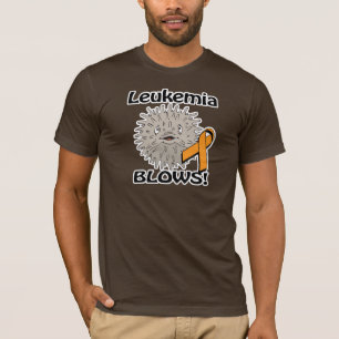 Leukemie blaast bewustzijnsontwerp t-shirt
