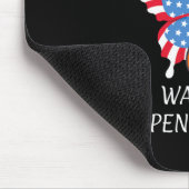 Leukemie Bloedkanker VS Amerikaanse vlag Onafhanke Muismat (Hoek)