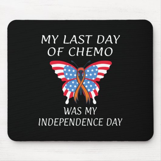 Leukemie Bloedkanker VS Amerikaanse vlag Onafhanke Muismat (Voorkant)