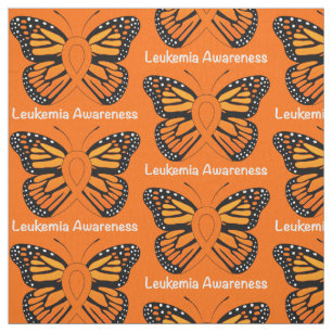 Leukemie Butterfly Awareness Ribbon Stof