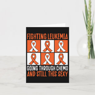 Leukemie gaat door chemo en nog steeds deze dag kaart