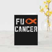 Leukemie geschenken voor vrouwen FCK kanker chemo  Kaart (Gele Bloem)