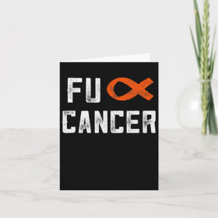 Leukemie geschenken voor vrouwen FCK kanker chemo  Kaart