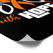 leukemie Geschikt voor leukemie kankerpatiënt Poster (Hoek)