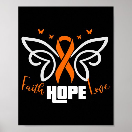 leukemie Geschikt voor leukemie kankerpatiënt Poster (Voorkant)