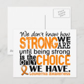 Leukemie hoe sterk we zijn briefkaart (Voorkant / Achterkant)