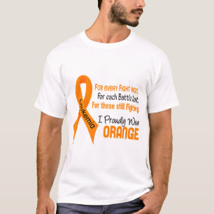 Leukemie I Prouwig Oranje Draag T-shirt
