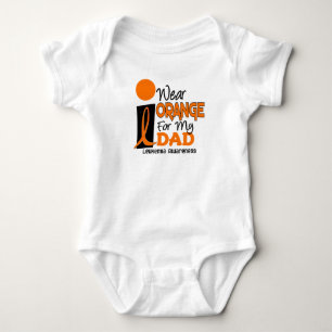 Leukemie Ik DRAAG ORANJE VOOR MIJN DAD 9 Romper