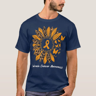 Leukemie Kanker Bewustheid Zonnebloemvlinder Fait T-shirt