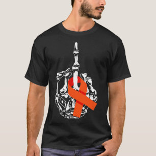 Leukemie Kanker Middelvinger Leukemie Kanker Award T-shirt