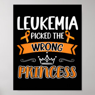 Leukemie Kanker Overlevende Krijger Meisjes Strijd Poster