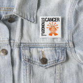 Leukemie kanker - sterker dan kanker vierkante button 5,1 cm (In situ)