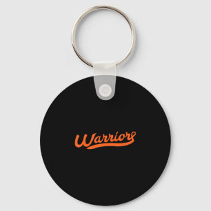 Leukemie kankerbewustzijn warrior oranje lint  sleutelhanger