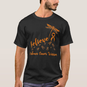 Leukemie Kankerkrijger libellen geloven in hoop T-shirt