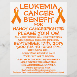 Leukemie-kankerpatiëntenbrochure Flyer