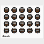 Leukemie kankerstrijder ronde sticker (Vel)