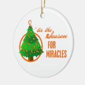 Leukemie Kerstmengeling met kanker Keramisch Ornament (Links)