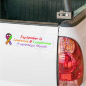 Leukemie & lymfoom Bewustmaaltijd Bumpersticker (Op Truck)