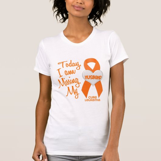 Leukemie Mijn man ontbreekt 1 T-shirt (Voorkant)