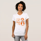 Leukemie Mijn man ontbreekt 1 T-shirt (Voorkant volledig)