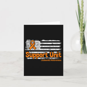 Leukemie ondersteunende eenheid vlag Bloedkanker L Kaart
