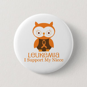 Leukemie Oranje Button
